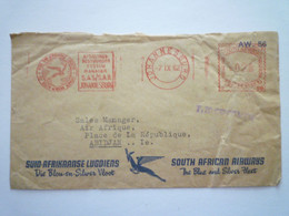 2022 - 4504  Enveloppe Au Départ De JOHANNESBURG  à Destination De ABIDJAN  1962  Oblitération Mécanique  XXX - Cartas & Documentos