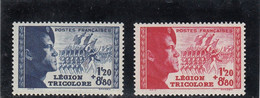 France - Année 1942 - Neuf** - N°YT 565/66** - Pour La Légion Tricolore - Unused Stamps
