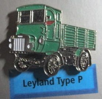 1221 Pin's Pins / Beau Et Rare / TRANSPORTS / CAMION VERT LEYLAND TYPE P Par ATLAS - Transports