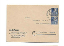 Brief Aus Arnstadt Nach Pfungstadt 1949 - Covers & Documents