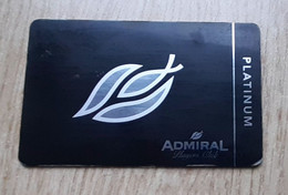 Casino Admiral PLATINUM Players Club  Slovenia Casino Card - Casinokarten