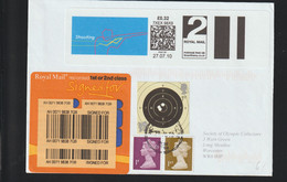 Great Britain Cover 2012 London Olympic Games - Franked W/SmartStamp Pictogram Shooting + Stamp Shooting - Estate 2012: London