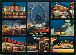 Multi View Austria Prater Bei Nacht Wien Post Card - Prater