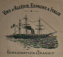 1910 NAVIGATION VIGNETTE TRANSPORTS MARITIMES DE VIN ALGERIE Espagne Italie I.LAVABRE Cette Sète Hérault Pour St Sulpice - 1900 – 1949