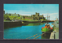 ISLE OF MAN - Peel Castle And Harbour Unused  Postcard As Scans - Ile De Man