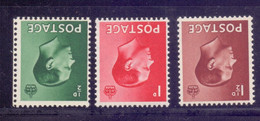 Great Britain 1936 Edward VIII 3 Val. Invert WMK - Unused Stamps