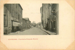 Joyeuse * Vue De La Grande Route Du Village - Joyeuse