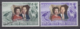 British Indian Ocean 1972 Yvert 48- 49, 25th Royal Wedding Anniversary  - MNH - Brits Indische Oceaanterritorium