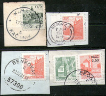 Yugoslavia,1981,turismus,Y&T#1279+1315+1536+1730,as Scan - Oblitérés