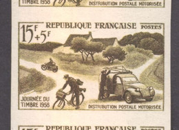 Journée Du Timbre Distribution Postale .YT 1151 De 1958 Essai De Couleur Sans Trace Charnière - Unclassified