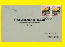 1959 TSHIKAPA  BELGIAN CONGO / CONGO BELGE =  REPLY COVER WITH COB 314 STAMP MAILED TO BELGIUM = OSTEND - Variétés Et Curiosités