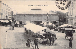 CPA - MARCHE - Commerce - 16 - COGNAC - La Place Du Marché - Animé - Markets