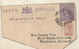 Australië > 1855-1912 South Australia Krantenstrookje Gebruikt (9553) - Lettres & Documents