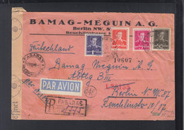 Rumänien Romania Flugpost R-Brief 1942 Fagaras Nach Berlin - Cartas De La Segunda Guerra Mundial