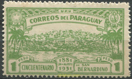 690649 MNH PARAGUAY 1931 CINQUENTENARIO DE SAN BERNARDINO - Paraguay