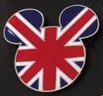 TETE DE MICKEY MOUSE - DRAPEAU ANGLAIS - ENGLAND - MAUS - SOURIS - OREILLES - WALT DISNEY - EGF - TOPOLINO -     (31) - Disney