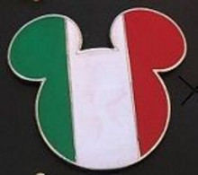 TETE DE MICKEY MOUSE - DRAPEAU ITALIEN - ITALIA - ITALIE - MAUS - SOURIS - OREILLES - WALT DISNEY - EGF - TOPOLINO -(31) - Disney