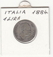 ITALIA  1 LIRA 1884 - 1878-1900 : Umberto I