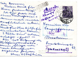 62397 - DDR - 1957 - 15Pfg Fuenfjahrplan EF A AnsKte BERLIN -> MOSKVA (UdSSR) - Covers & Documents