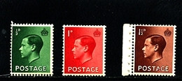 GREAT BRITAIN - 1936  EDWARD VIII  INVERTED WMK  SET  MINT NH - Unused Stamps