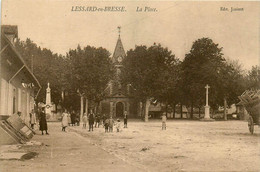 Lessard En Bresse * La Place Du Village * Villageois - Other & Unclassified