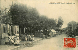 St Alban Les Eaux * La Grande Rue Du Village * Coiffeur * Villageois - Andere & Zonder Classificatie