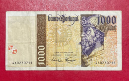 Beau Billet Du Portugal 1000 Escudos 18/04/1996. Etat TB/TTB - Portugal