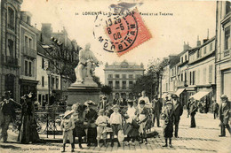 Lorient * Place * La Statue De Jean Macé Et Le Théâtre - Lorient