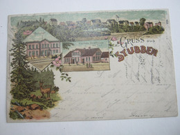 LAUENBURG , Stubben , Bahnhof , Geschäft  ,  Schöne  Karte Um 1901 - Lauenburg