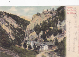 Cpa-sui- UNDERVELIER BASSECOURT -- ENTREE DES GORGES DU PICHOUX , HOTEL DE LA COURONNE - - Undervelier