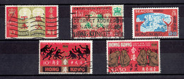 HONG KONG - LOT TP N°225/229 - OB - TB - Usados