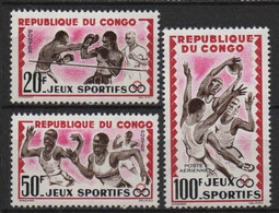 Congo  - 1962 - Jeux Sportifs  - N° 150+151+PA 7 - Neuf * - MLH - Neufs