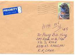 62431 - Finnland - 2002 - "1" Vogel EF A LpBf KUOPIO -> SHANGHAI (China) - Other & Unclassified