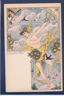 CPA Lessieux Louis Art Nouveau Femme Woman Non Circulé - Lessieux