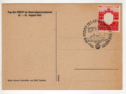 Pologne : Occupation Allemande : Carte : ( Cachet ) - Gouvernement Général