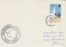 British Antarctic Territory (BAT) Card Ca RRS Bransfield Ca Signy 22 FE 1990 (AT211) - Brieven En Documenten