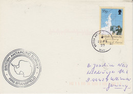 British Antarctic Territory (BAT) Card Ca RRS Bransfield Ca Signy 22 FE 1990 (AT211) - Covers & Documents