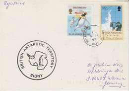 British Antarctic Territory (BAT) Card  Ca Signy 8 JA 1999 (AT212) - Cartas & Documentos