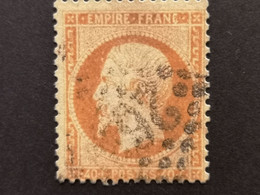 Yvert  23 Ob Gros Chiffres - 1862 Napoleon III