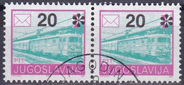 Yougoslavie (Perf.13½) YT 2422A Mi 2556A Année 1992 (Used °) Train - Locomotive - Gebraucht