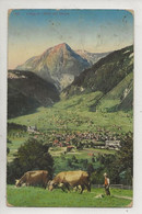 Lungern (Suisse, Obwald) : GP De Vaches Au Pâturage Avec Vacher Et Vue Générale En 1917 (animée) PF. - Lungern