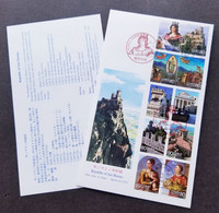 Japan San Marino Joint Issue 2010 Diplomatic Relation Angel Liberty Fortress (stamp FDC) - Briefe U. Dokumente