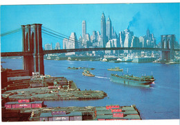 CPM ETATS-UNIS NEW-YORK NEW-YORK - Le Pont De Brooklyn L'East River Et Lower Manhattan - Brooklyn