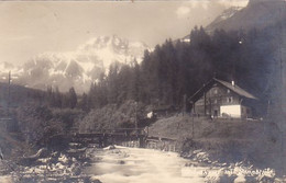 CPA RAURIS- SONNBLICK CHALET, RIVER, BRIDGE, MOUNTAINS - Rauris