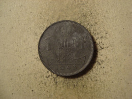 MONNAIE BELGIQUE 1 FRANC 1943 ( Belgie - Belgique ) - 1 Franc