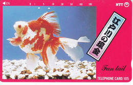 TARJETA DEL JAPON DE UN PEZ (230-188) FISH - Peces