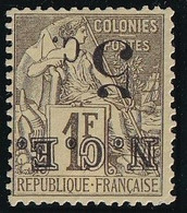 Nouvelle Calédonie N°10a - Surcharge Renversée - Neuf Sans Gomme - TB - Unused Stamps