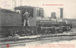 ¤¤  -  Chemin De Fer  -  Les Locomotives  -  Machine N° 391 Du PO  -  Cheminots      -   ¤¤ - Trains