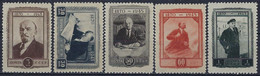 Russia / USSR, 1945, Scott# 1002-1006, Michel# 983-987, Lenin, DOB 75Yhrs, Full Set, MvLH(*) - Lénine