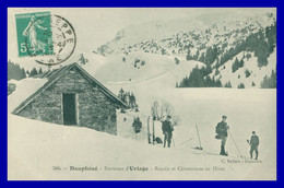 Delcampe - * URIAGE - Recoin Et Chamrousse En Hiver - Grimpeurs - Randonneurs - Animée - 505 - Edit. BAFFERT - 1915 - Uriage